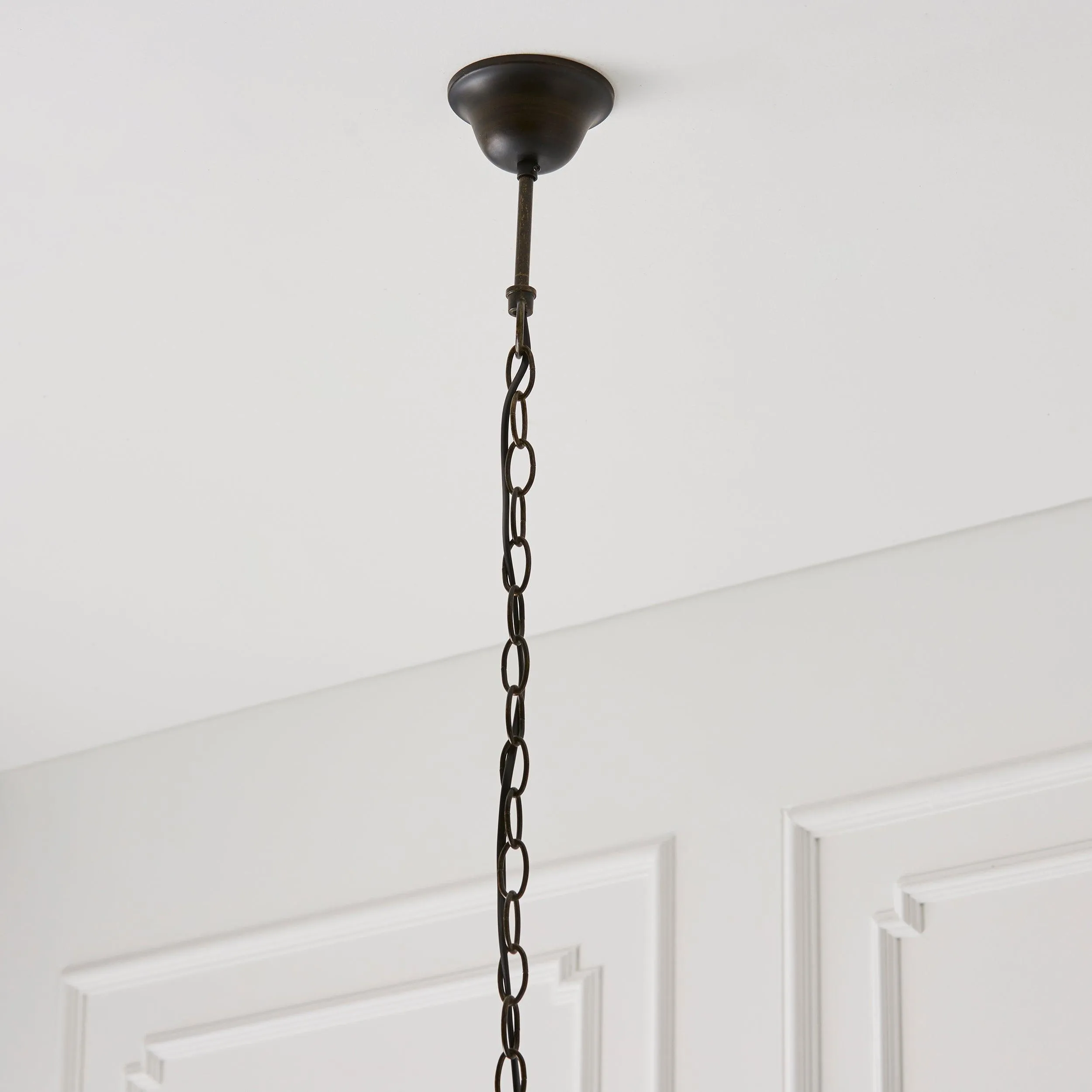 Flame Dragonfly Medium Tiffany Ceiling Light, 1 Bulb Fitting