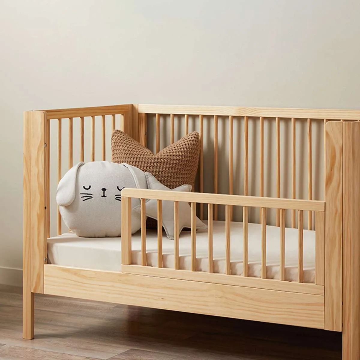 Fraser Coastal Cot Toddler Bed Half Frame - Natural Mocka