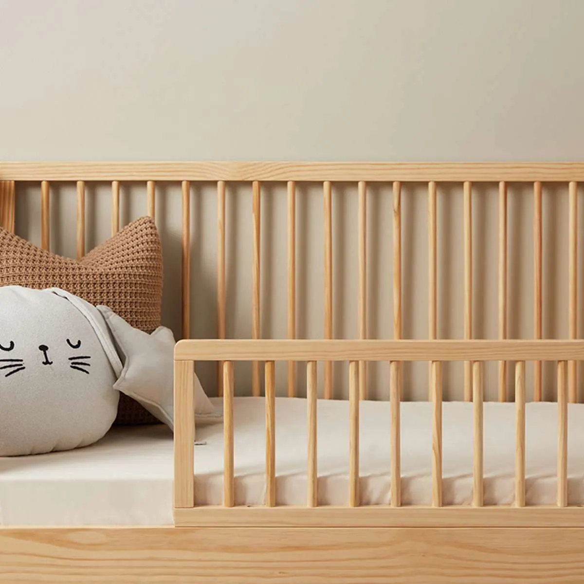 Fraser Coastal Cot Toddler Bed Half Frame - Natural Mocka