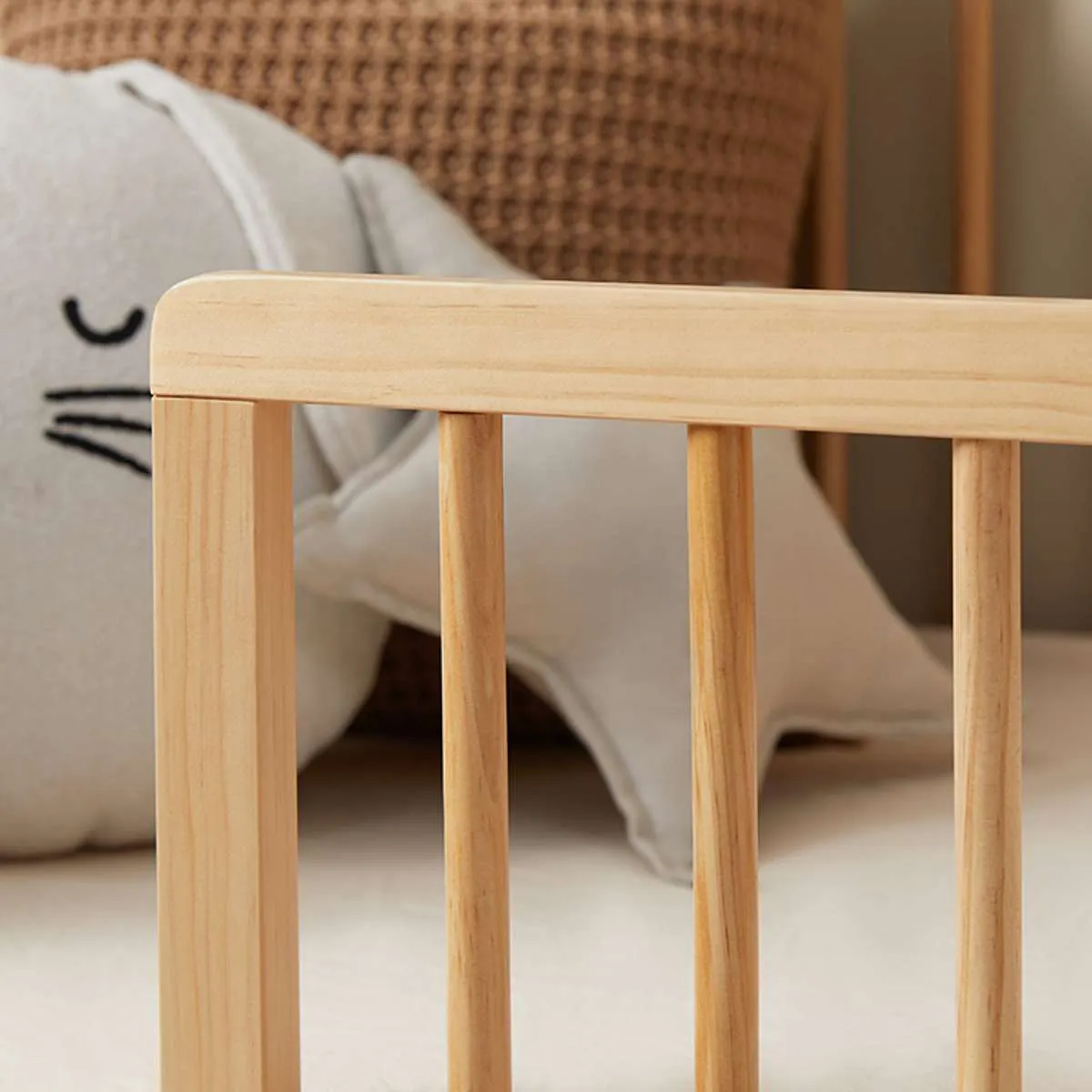 Fraser Coastal Cot Toddler Bed Half Frame - Natural Mocka