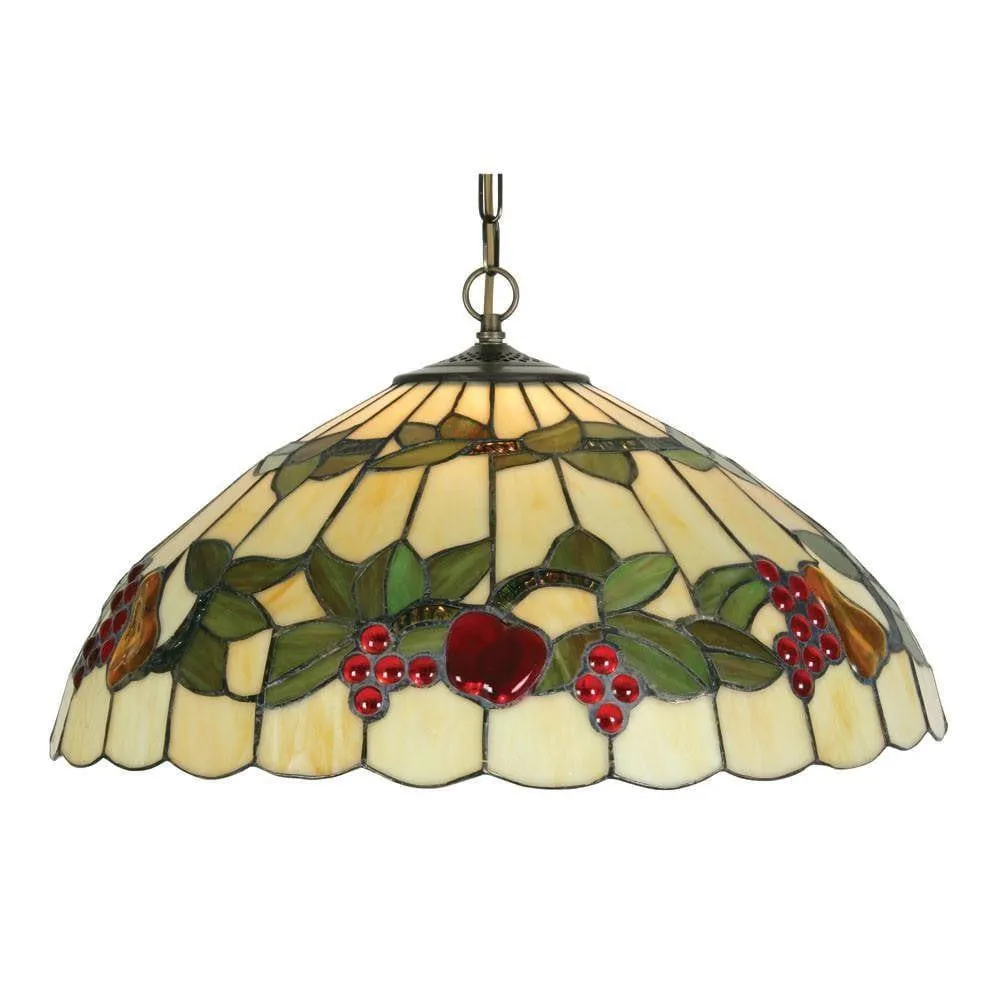 Fruit Large Tiffany Ceiling Light, 1 bulb fitting