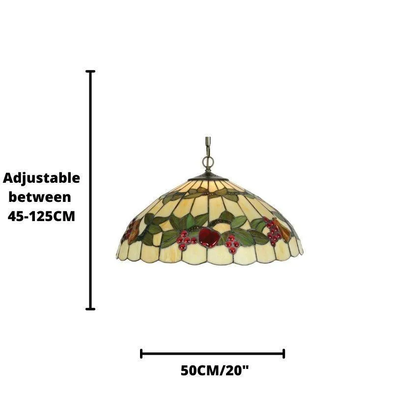 Fruit Large Tiffany Ceiling Light, 1 bulb fitting