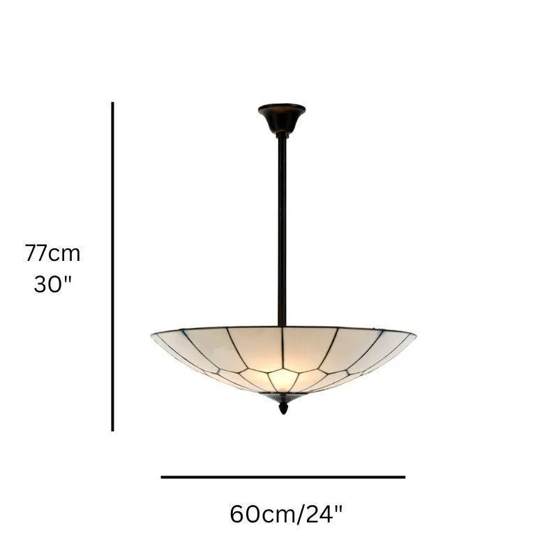 Gatsby Semi-Flush Tiffany Ceiling Light