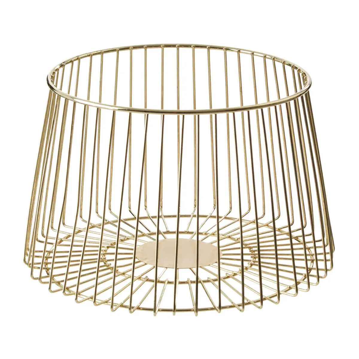 Gold Metal Fruit Basket Funky Chunky