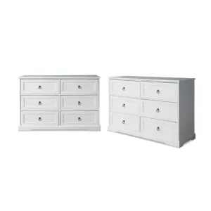 Hamptons Six Drawer - Wide Bundle Mocka