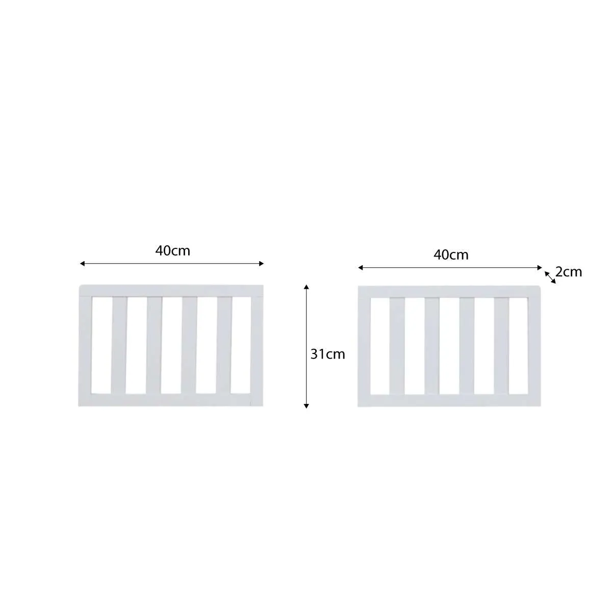 Harbor Classic Cot Toddler Bed Half Frames Mocka