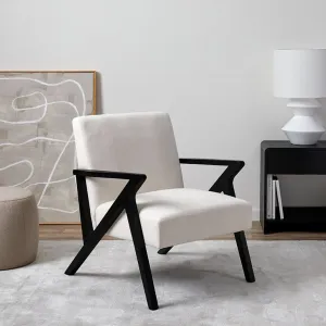 Hector Occasional Chair - Black/Natural Mocka