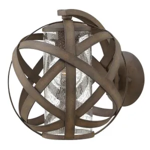 Hinkley Carson Vintage Iron Outdoor Wall Light - IP44