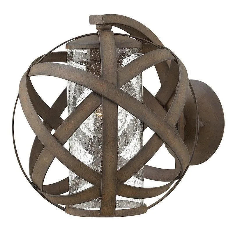 Hinkley Carson Vintage Iron Outdoor Wall Light - IP44