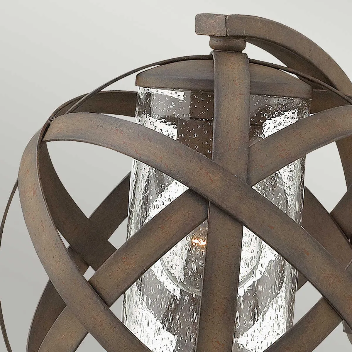 Hinkley Carson Vintage Iron Outdoor Wall Light - IP44