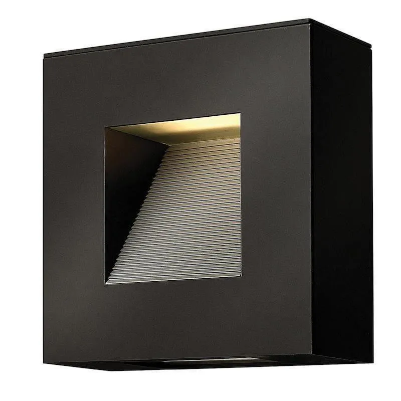 Hinkley Luna Small Satin Black Outdoor Wall Light