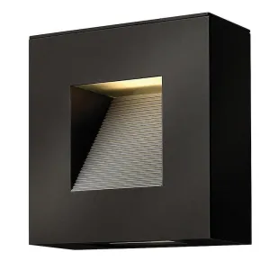 Hinkley Luna Small Satin Black Outdoor Wall Light