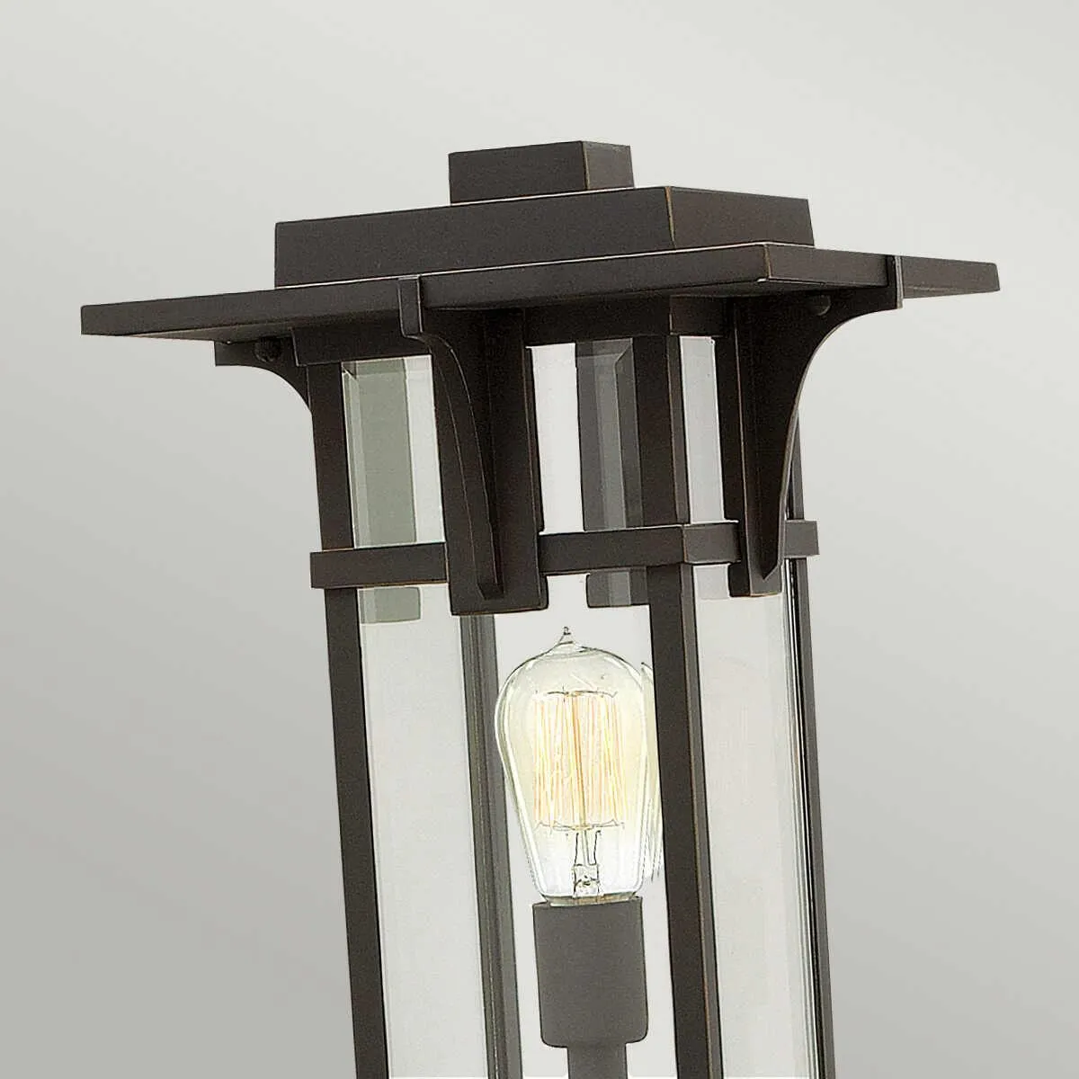 Hinkley Manhattan Oil Rubbed Bronze Outdoor Pedestal Lantern