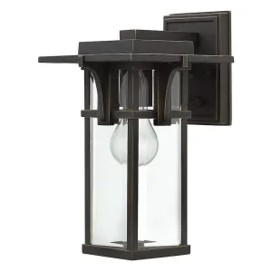 Hinkley Manhattan Oil Rubbed Bronze Small Outdoor Wall Light