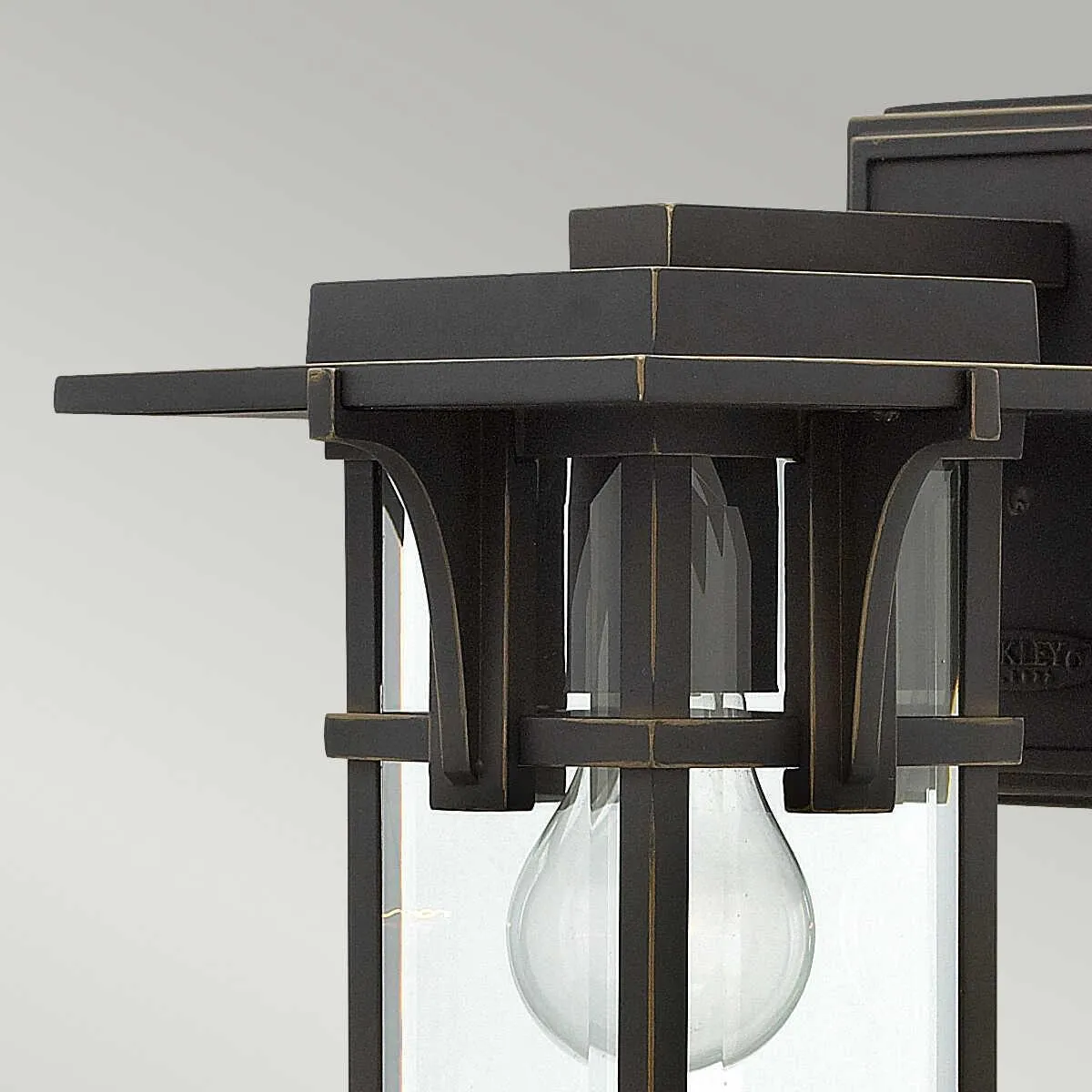 Hinkley Manhattan Oil Rubbed Bronze Small Outdoor Wall Light