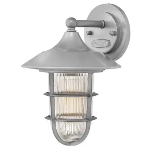 Hinkley Marina Silver Small Outdoor Wall Light