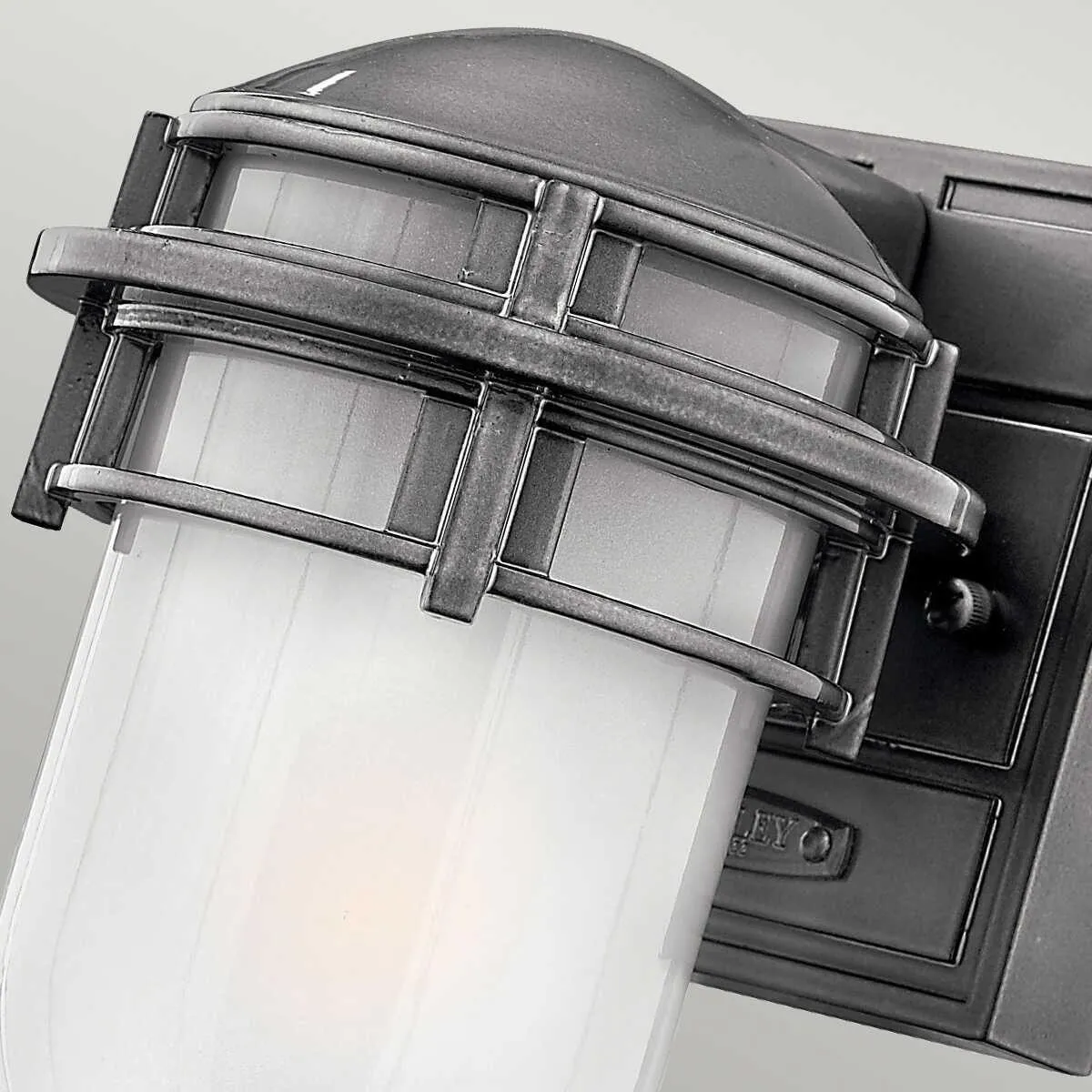 Hinkley Reef Hematite Mini Outdoor Wall Light