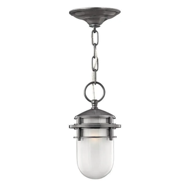 Hinkley Reef Hematite Outdoor Pendant Light