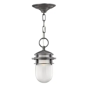 Hinkley Reef Hematite Outdoor Pendant Light