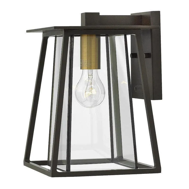 Hinkley Walker Medium Black Outdoor Wall Light