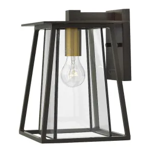 Hinkley Walker Medium Black Outdoor Wall Light