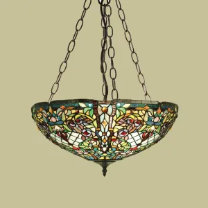 Interiors 1900 Anderson Large Inverted Tiffany Ceiling Light