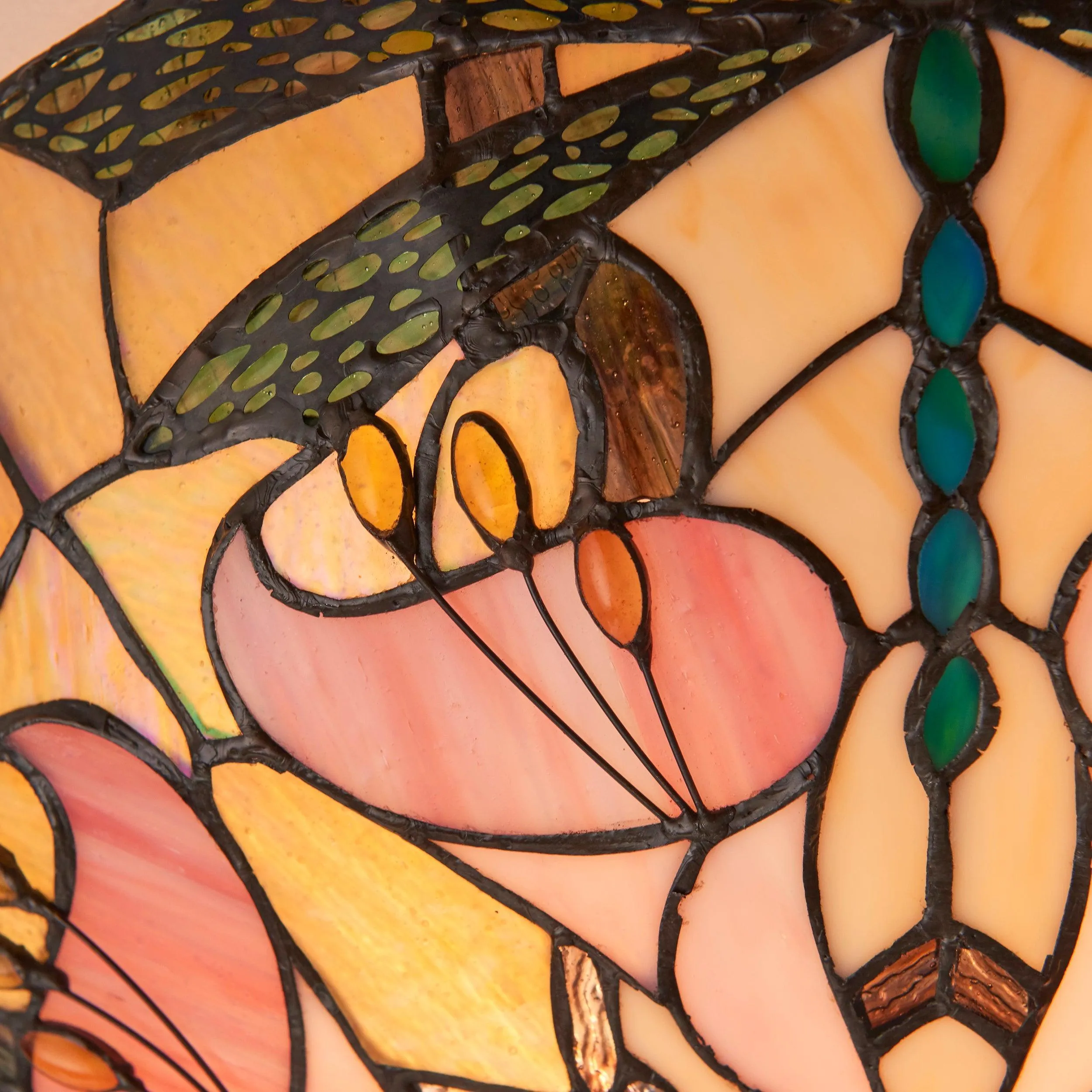 Interiors 1900 Ashton Large Flush Tiffany Ceiling Light