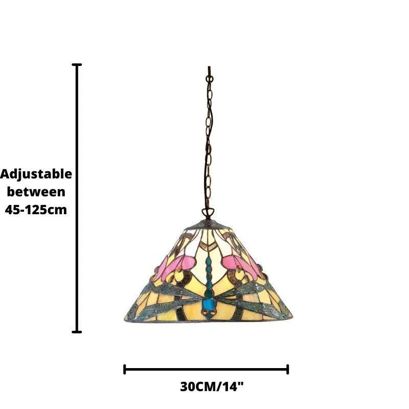 Interiors 1900 Ashton Small Tiffany Ceiling Pendant