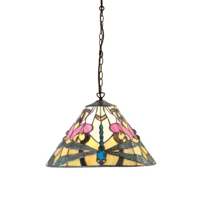 Interiors 1900 Ashton Small Tiffany Ceiling Pendant