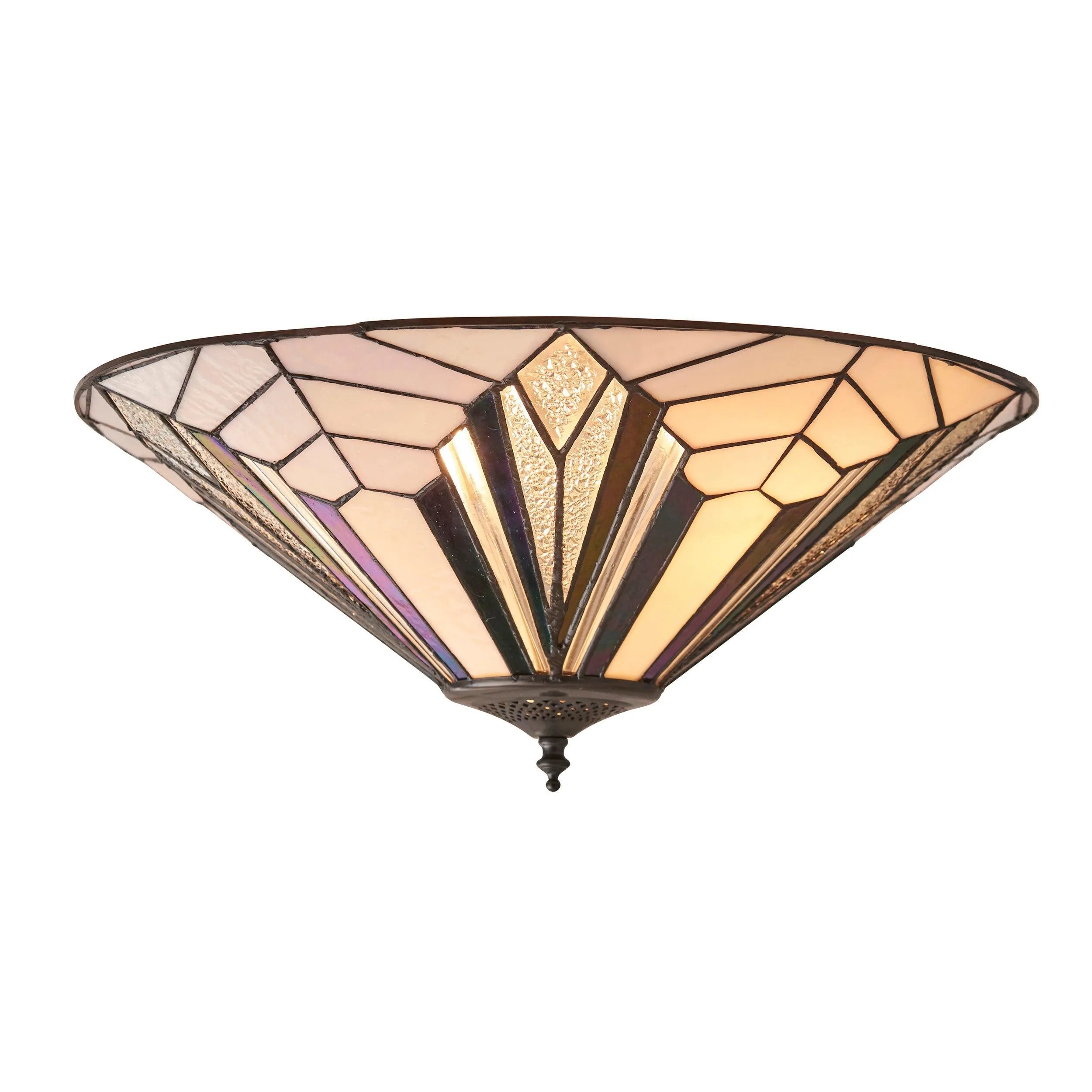 Interiors 1900 Astoria 48cm Tiffany Flush Ceiling Light