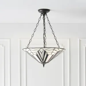 Interiors 1900 Astoria Large Inverted Tiffany Ceiling Light