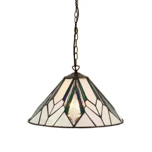 Interiors 1900 Astoria Small Tiffany Ceiling Light - 30cm