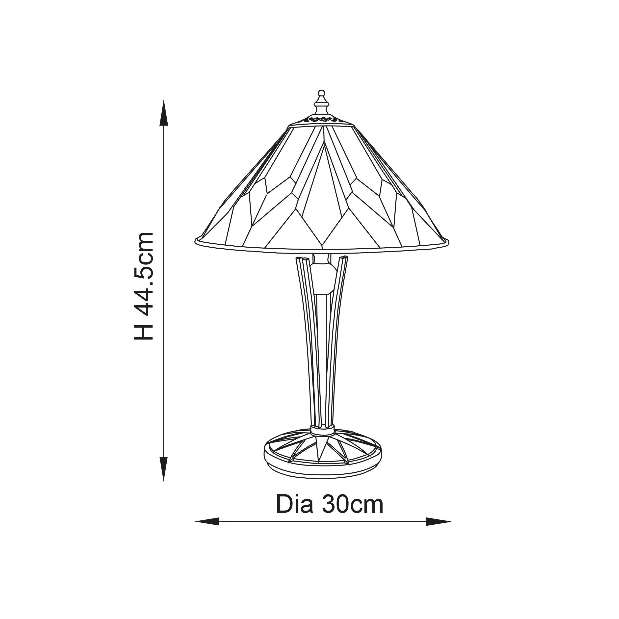Interiors 1900 Astoria Small Tiffany Lamp