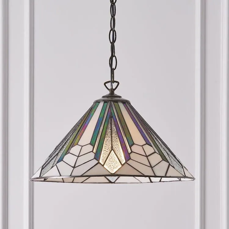 Interiors 1900 Astoria Tiffany Ceiling Pendant - 40cm