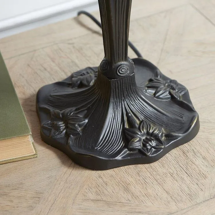 Interiors 1900 Beige Dragonfly Tiffany Table Lamp - Pull Cord