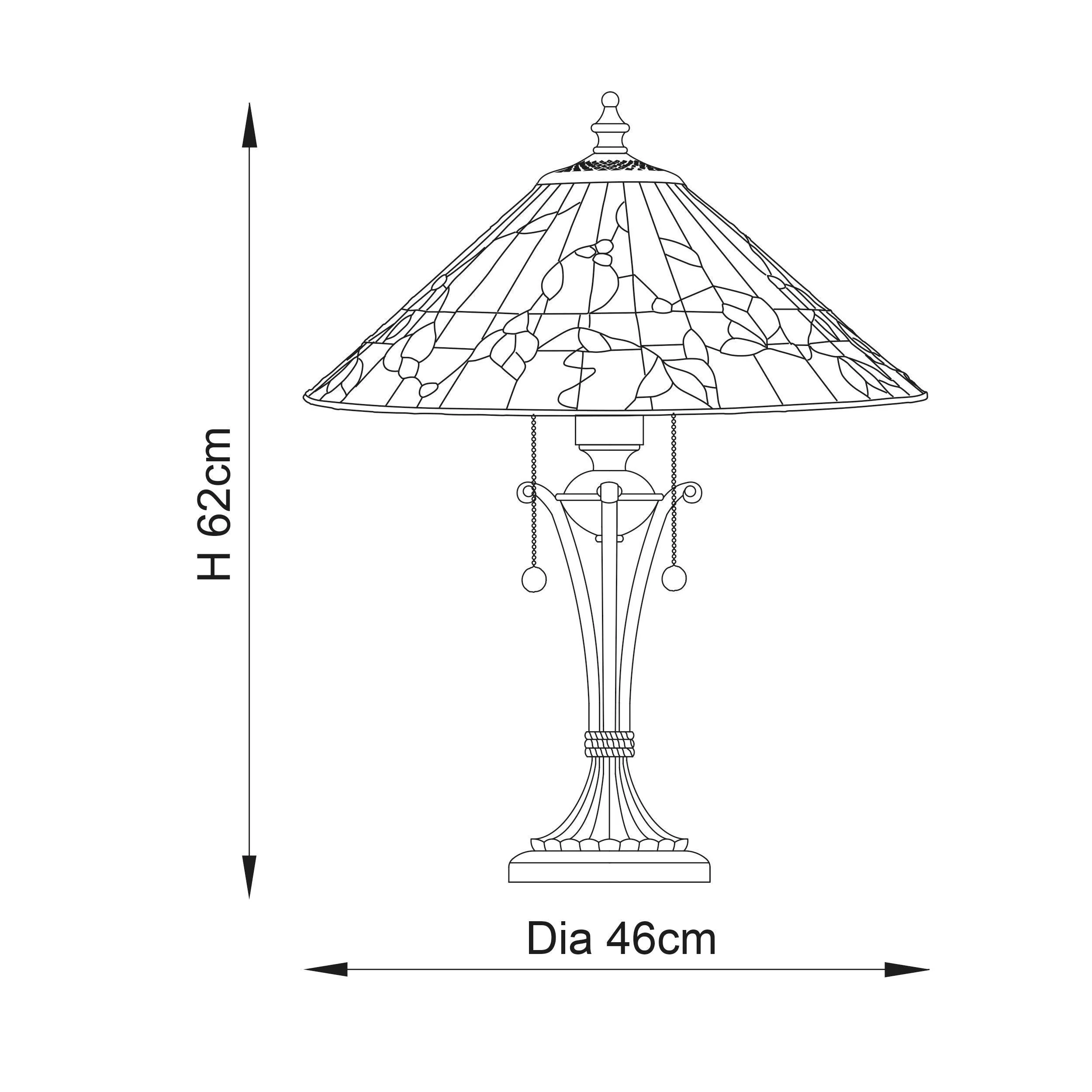 Interiors 1900 Bernwood Tiffany Table Lamp