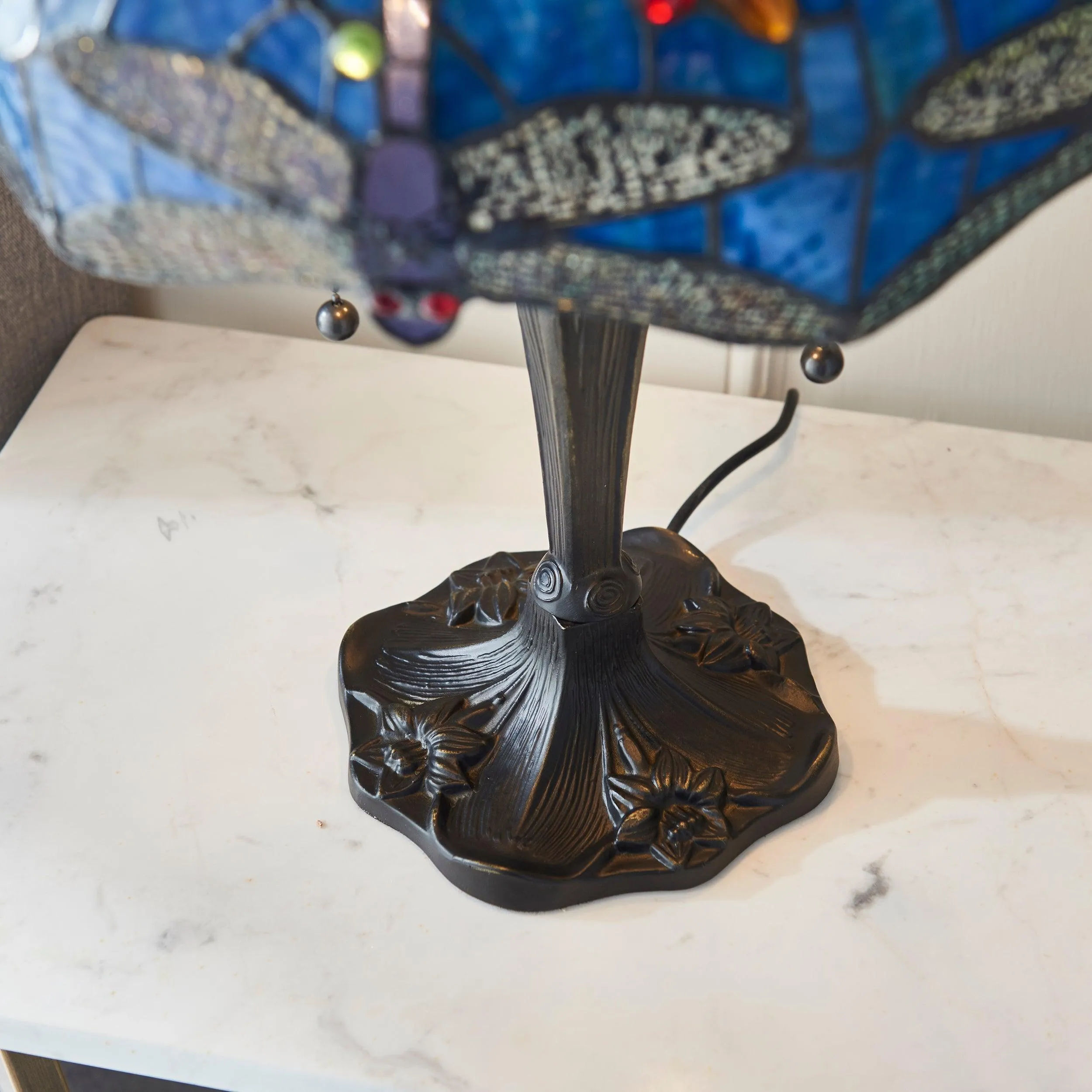 Interiors 1900 Blue Dragonfly Tiffany Table Lamp