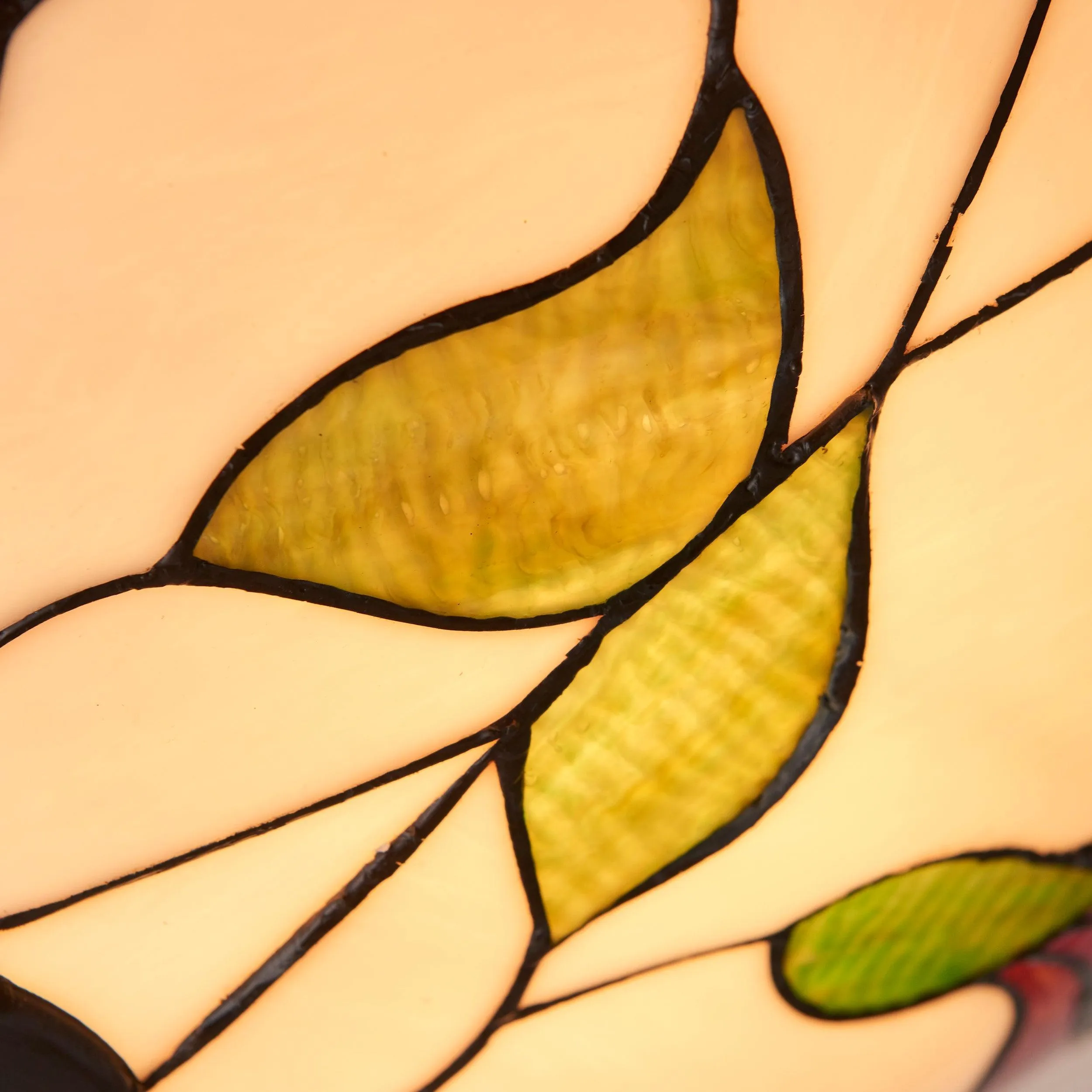 Interiors 1900 Botanica Large Flush Tiffany Ceiling Light