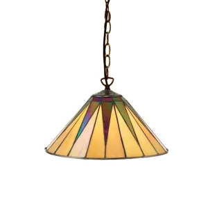 Interiors 1900 Dark Star Small Tiffany Pendant Light