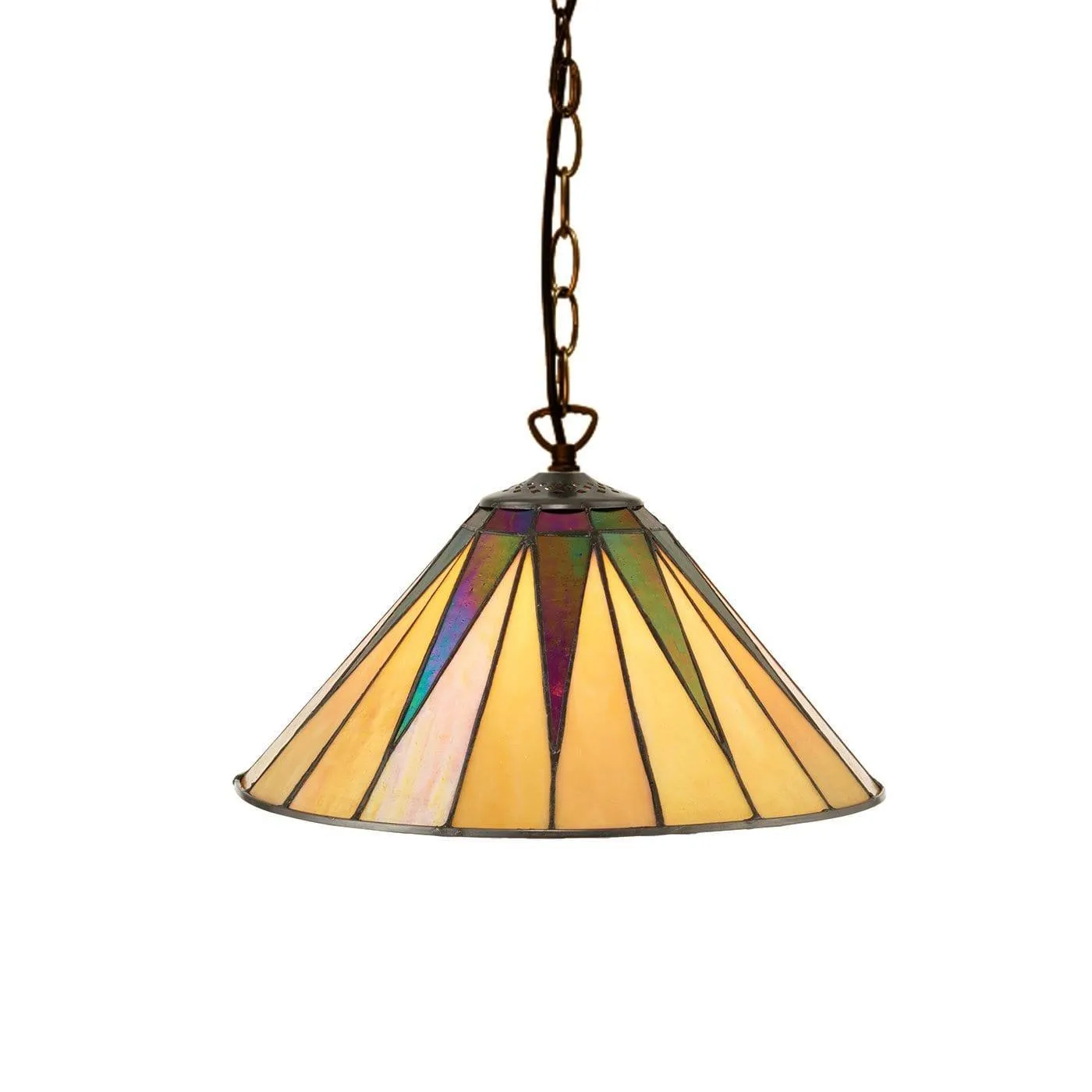 Interiors 1900 Dark Star Small Tiffany Pendant Light