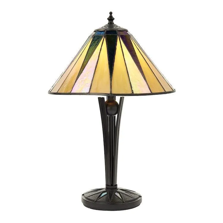 Interiors 1900 Dark Star Tiffany Table Lamp