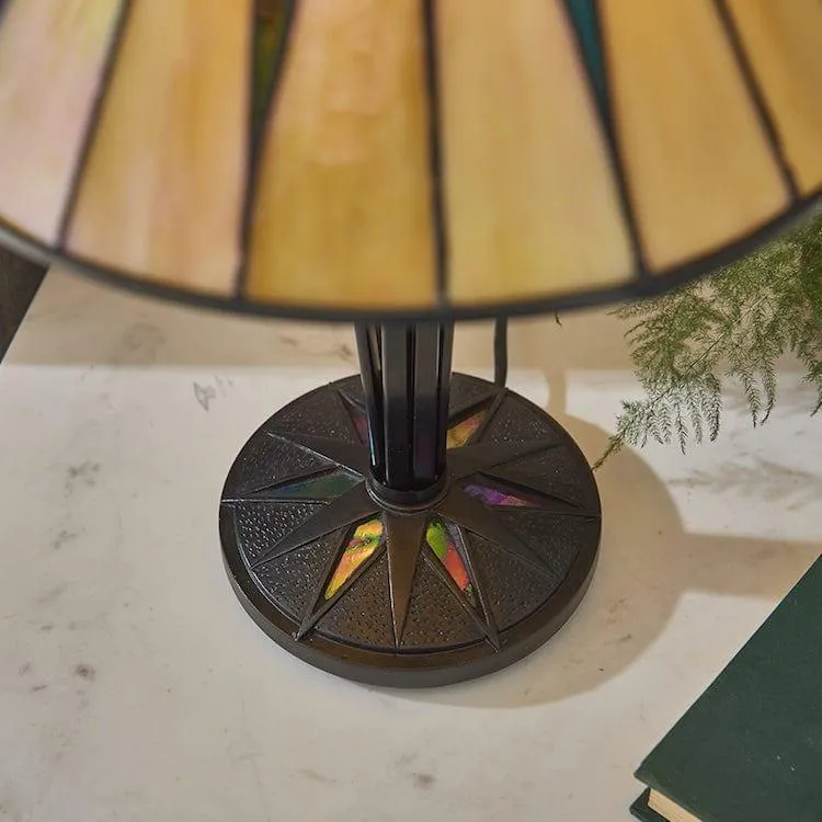Interiors 1900 Dark Star Tiffany Table Lamp