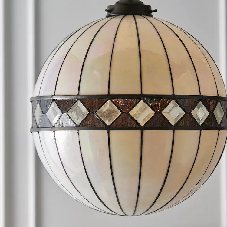 Interiors 1900 Fargo Medium Tiffany Globe Ceiling Light