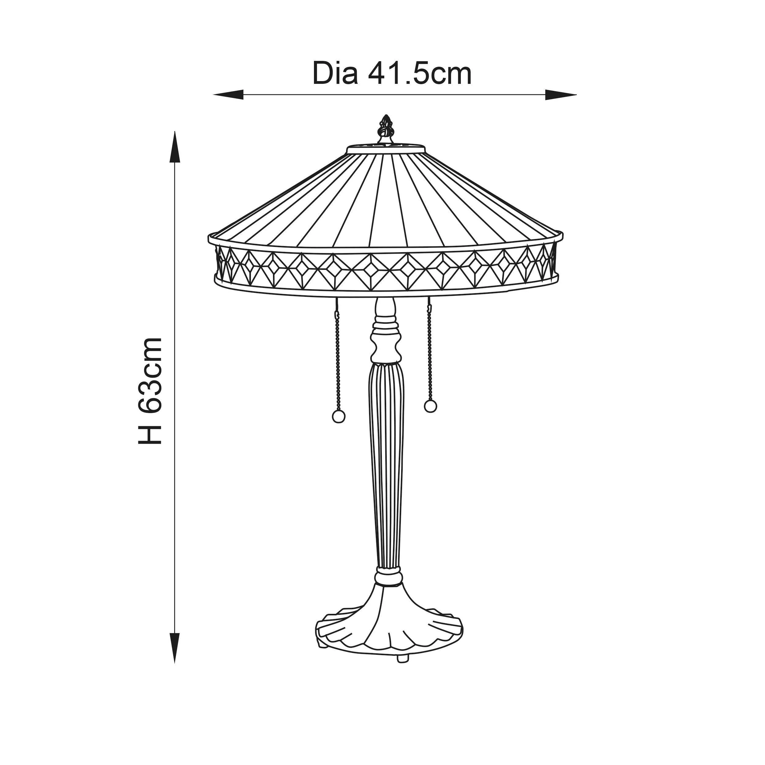 Interiors 1900 Fargo Tiffany Table Lamp