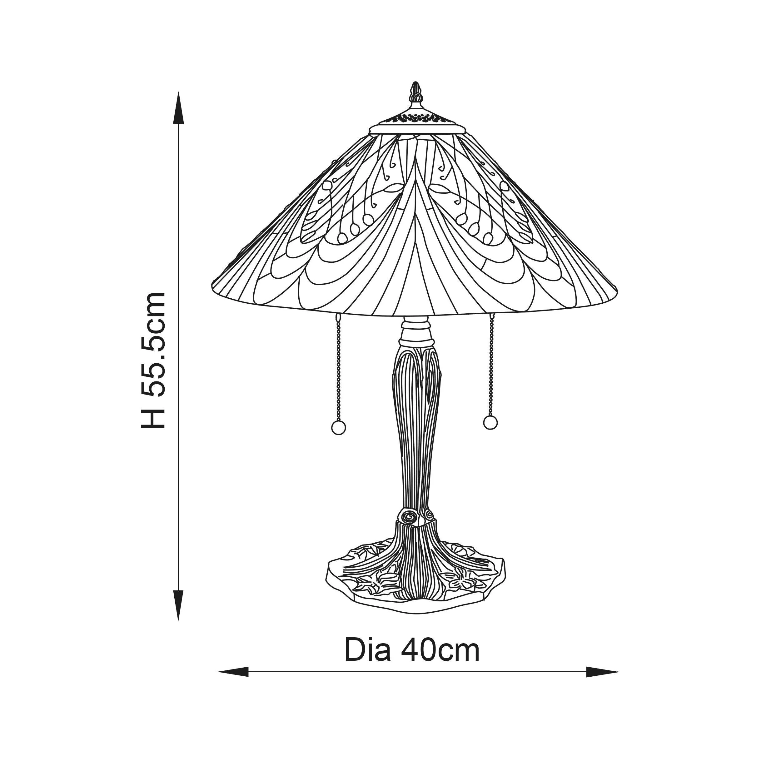 Interiors 1900 Hector Tiffany Table Lamp