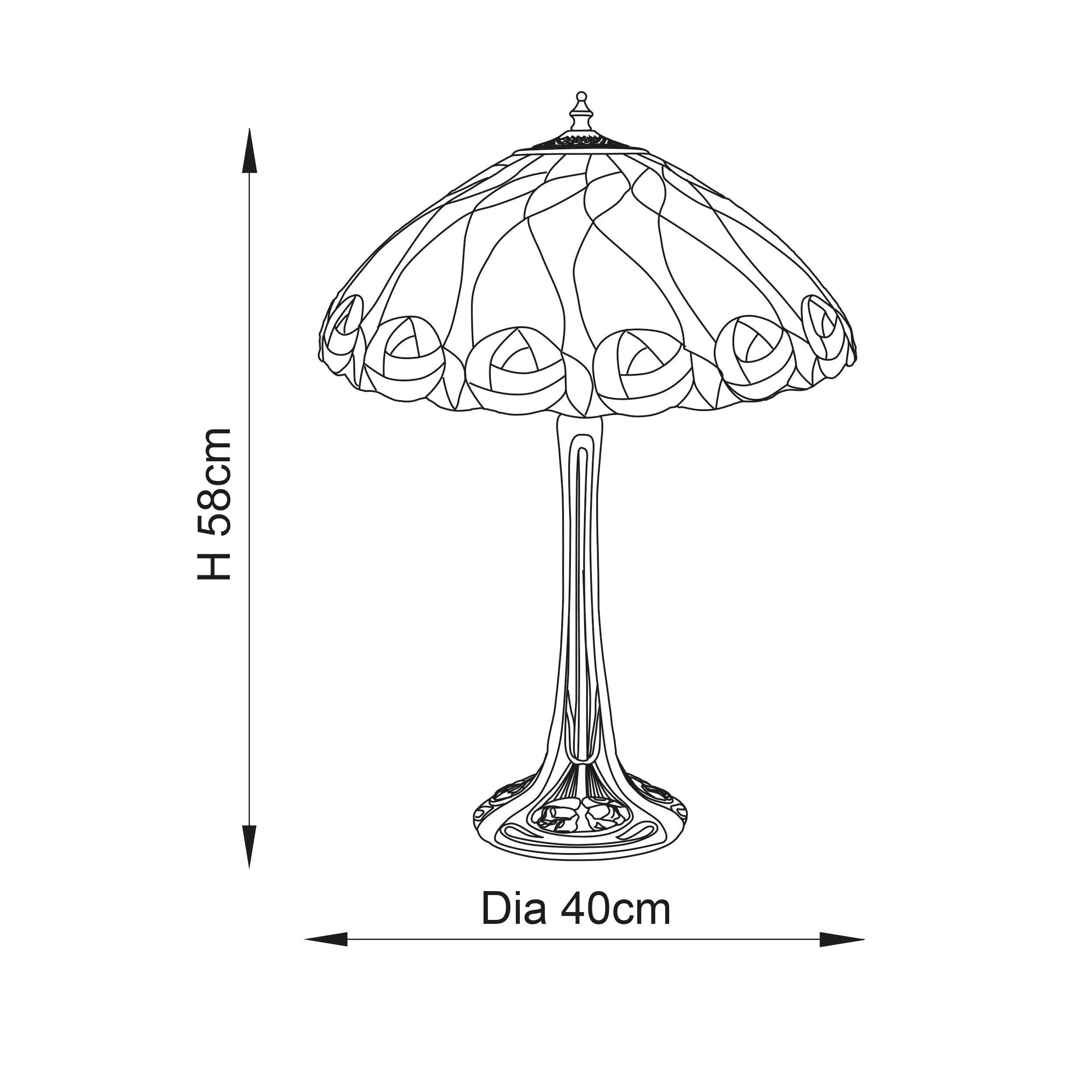 Interiors 1900 Hutchinson Tiffany Table Lamp
