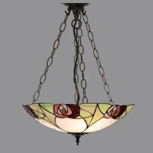 Interiors 1900 Ingram Large Inverted Tiffany Ceiling Light