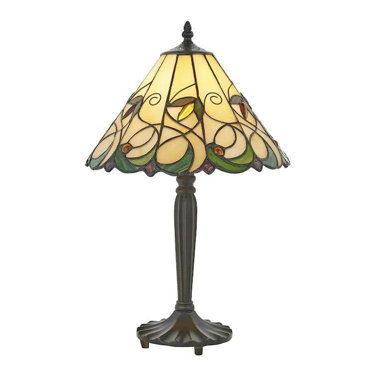 Interiors 1900 Jamelia Small Tiffany Lamp