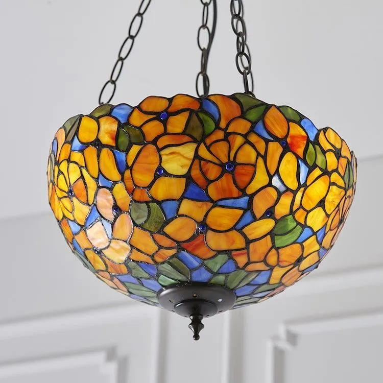 Interiors 1900 Josette Medium Inverted Tiffany Ceiling Light
