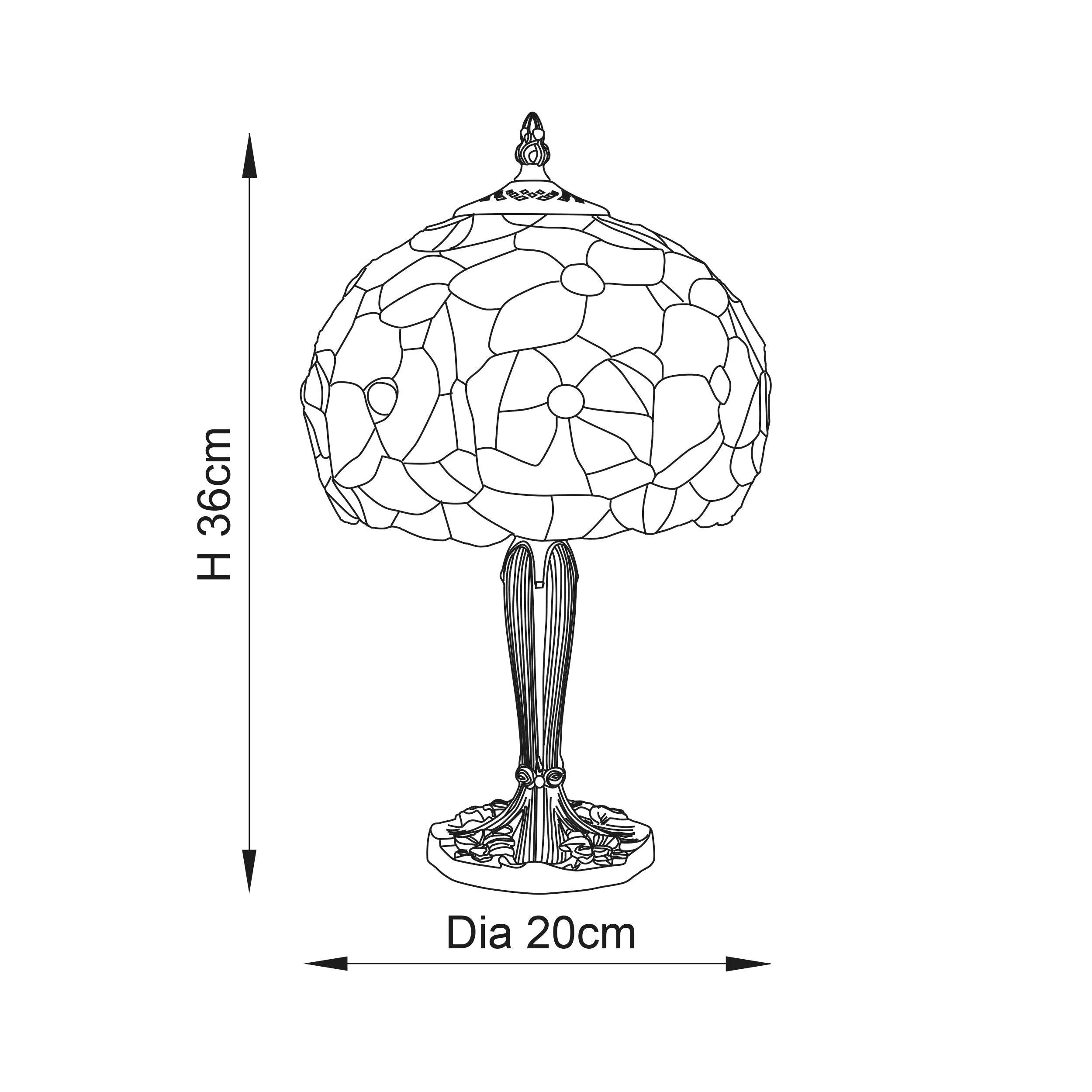 Interiors 1900 Josette Small Tiffany Lamp